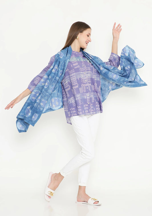 Handwoven Ikat Cotton Kurti 1550