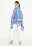 Printed Cotton & Clamp Dye Cape