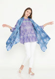 Printed Cotton & Clamp Dye Cape