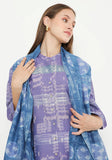 Printed Cotton & Clamp Dye Cape
