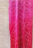 Gajji Silk Hand Tie Dyed Bandhani Stoles