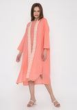 Handwoven Maheshwari Cotton  Cape with Slip