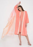 Handwoven Maheshwari Cotton  Cape with Slip