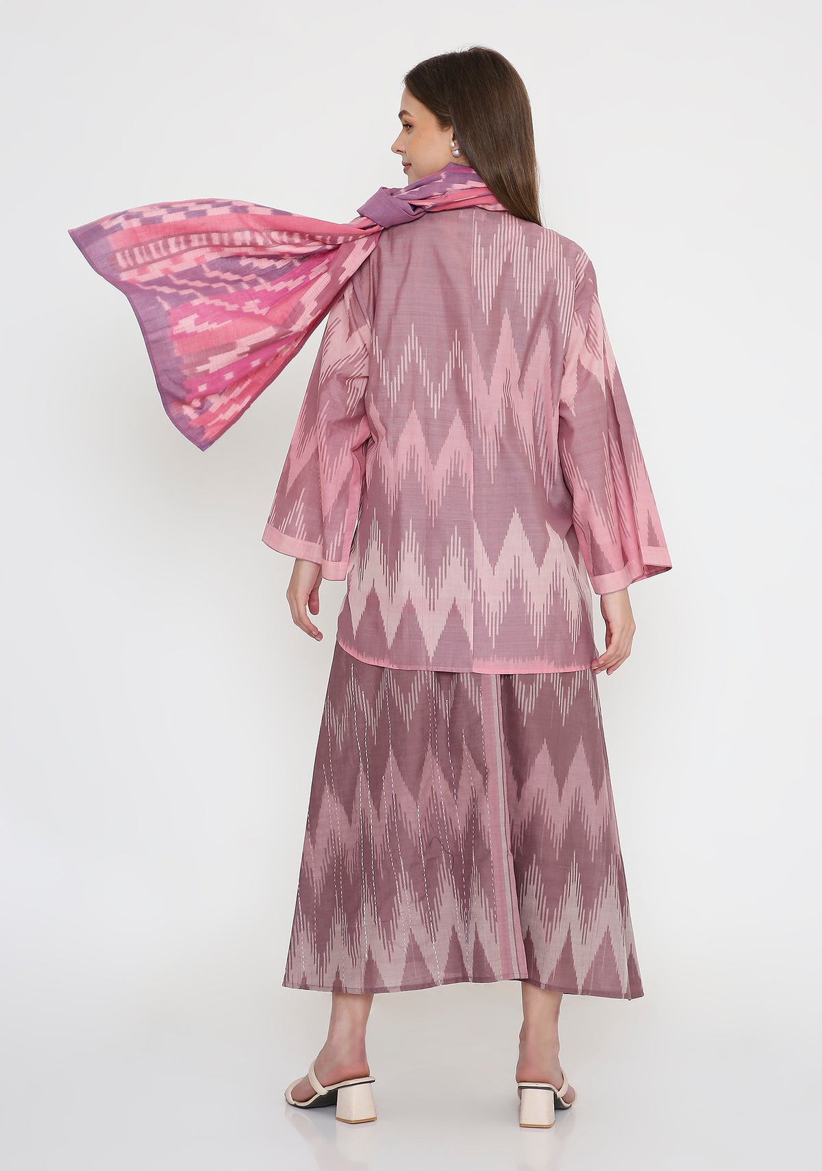 Handwoven Ikat Cotton Stole