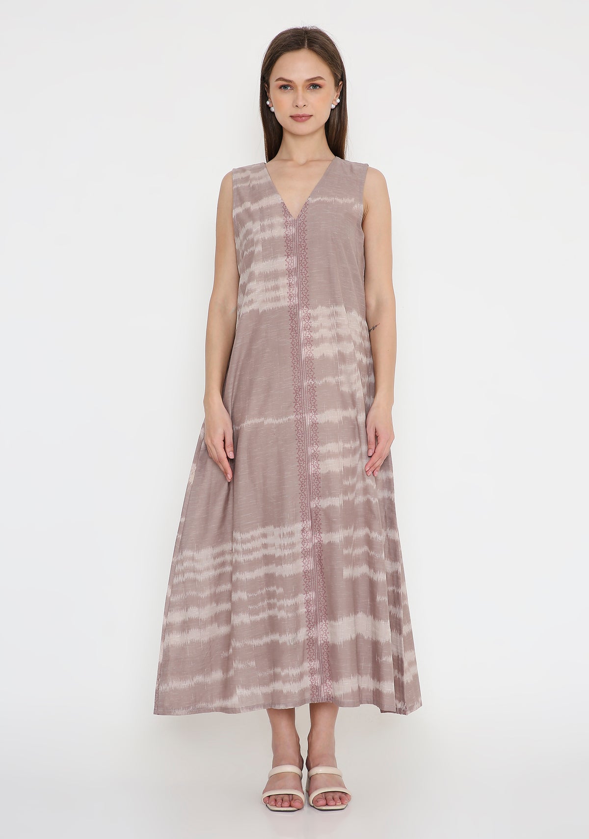 Handwoven Ikat Cotton Dress