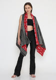 Handwoven Kala Cotton  Reversible Cape