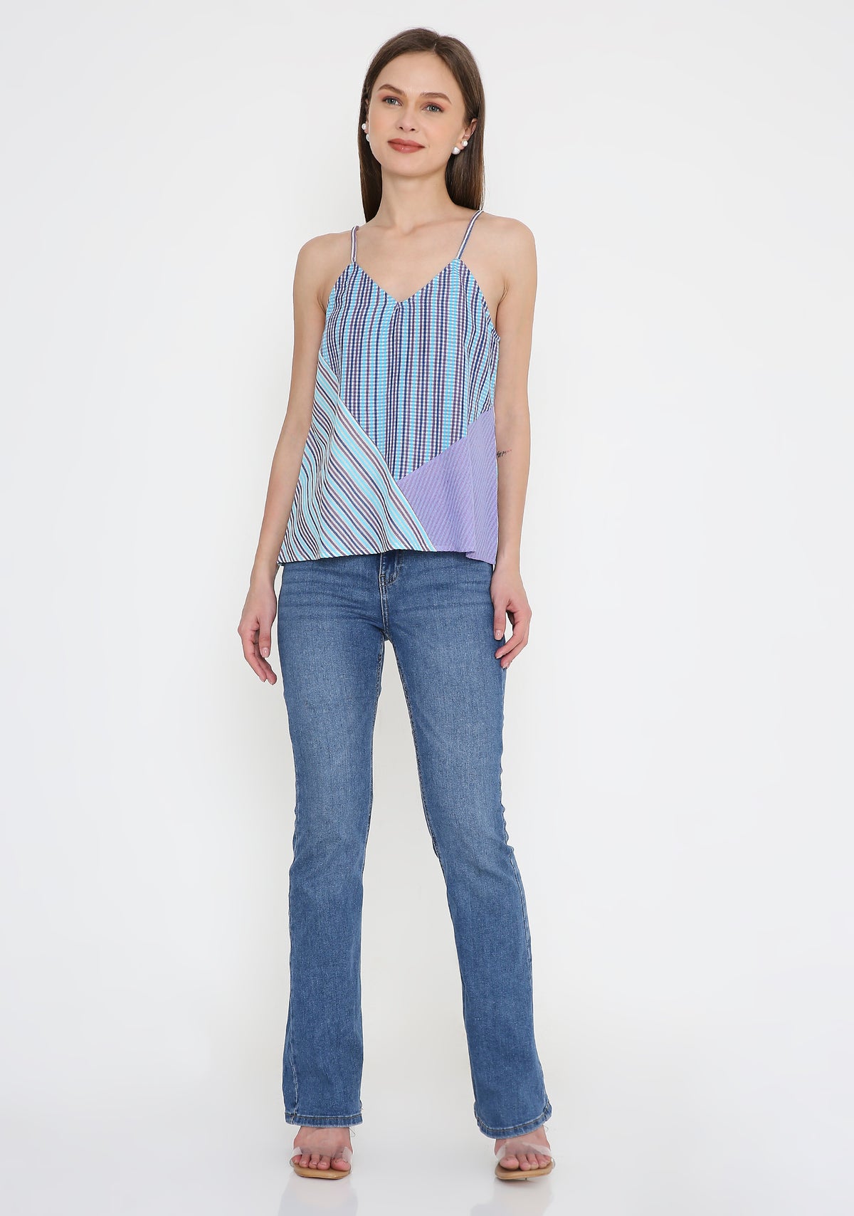 Handwoven Maheshwari Cotton Tank Top
