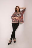 Handwoven Ikat Silk Cotton Kimono Jacket