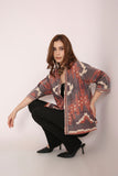 Handwoven Ikat Silk Cotton Kimono Jacket