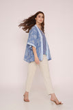 Handwoven Ikat Cotton Top-TP-11C
