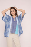 Handwoven Ikat Cotton Top-TP-11C
