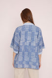 Handwoven Ikat Cotton Top-TP-11C