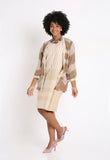 Handwoven Ikat Cotton Dress.