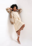 Handwoven Ikat Cotton Dress.