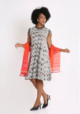 Handwoven Ikat Cotton Dress with  Natural Dyed.