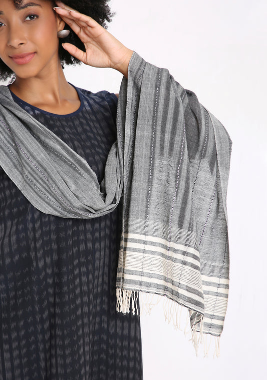 Handwoven Kutch Cotton Stole 1580