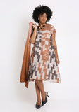 Handwoven Ikat Cotton Dress