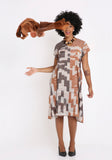 Handwoven Ikat Cotton Dress