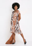 Handwoven Ikat Cotton Dress
