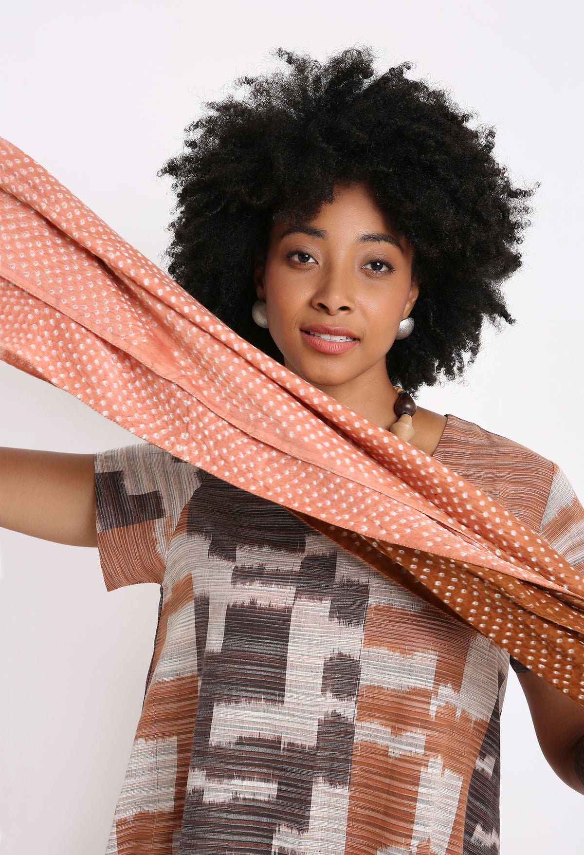 Gajji Silk Bandhani Stole