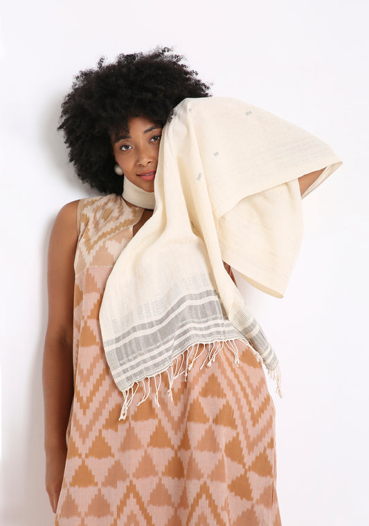 Handwoven Kala Cotton Stole 1580