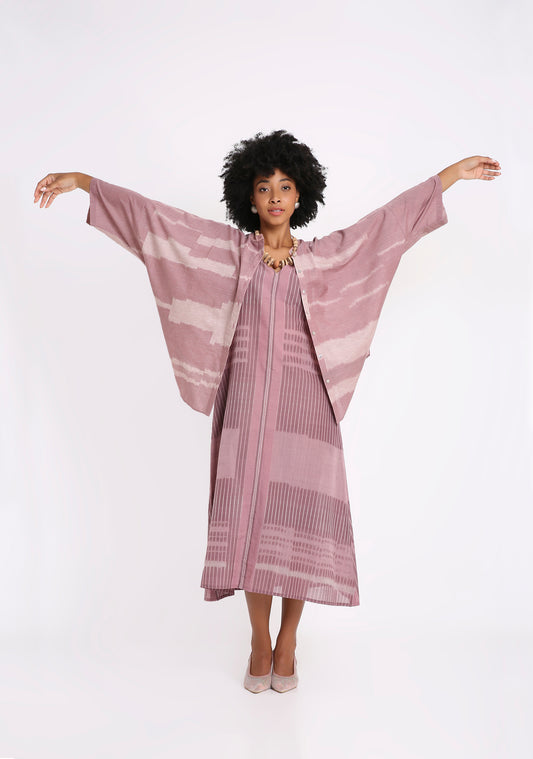 Handwoven Ikat Batwing Shirt. 1580