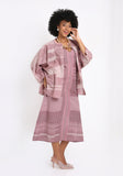 Handwoven Ikat Batwing Shirt.
