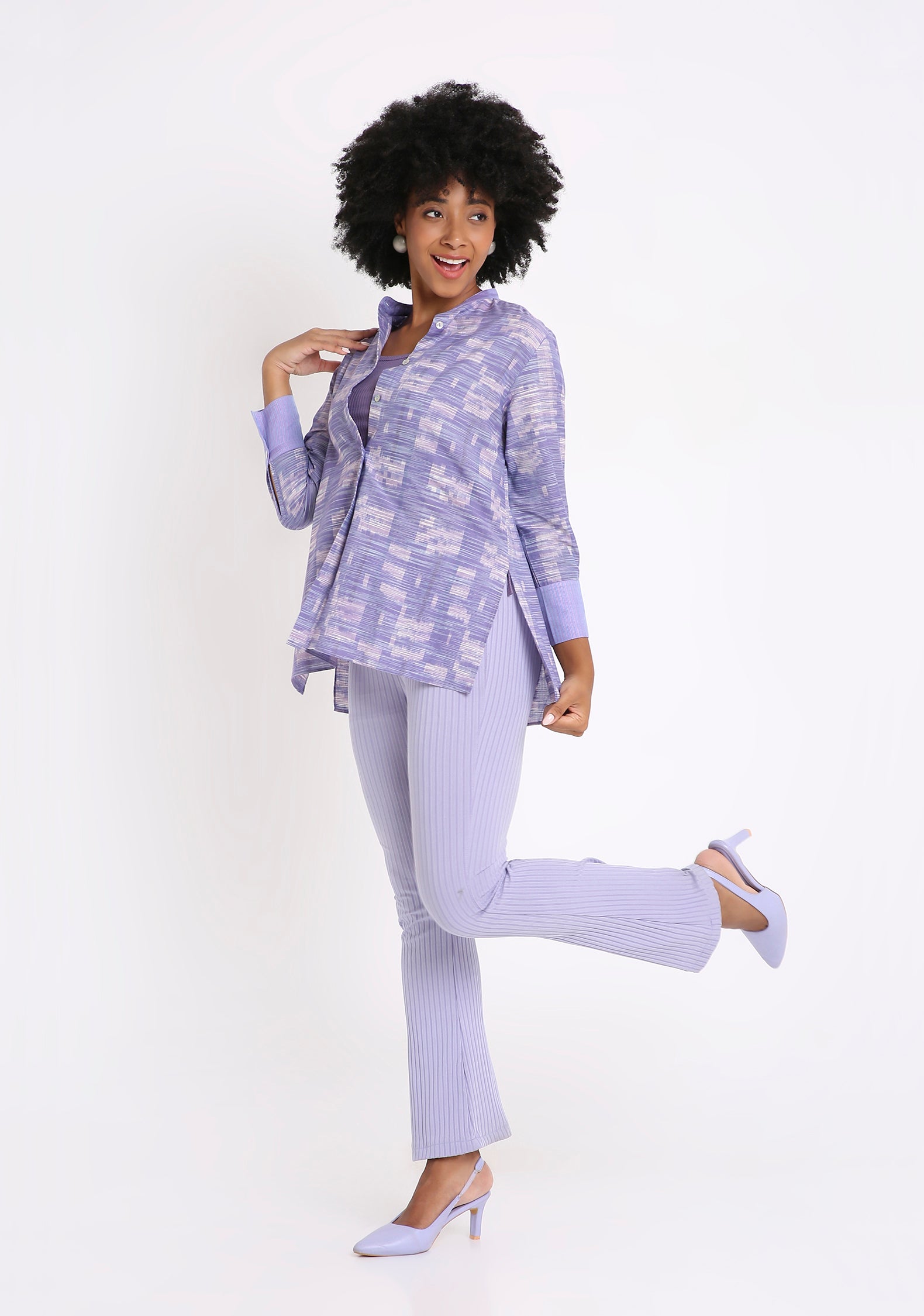 Handwoven Ikat Cotton Shirt.