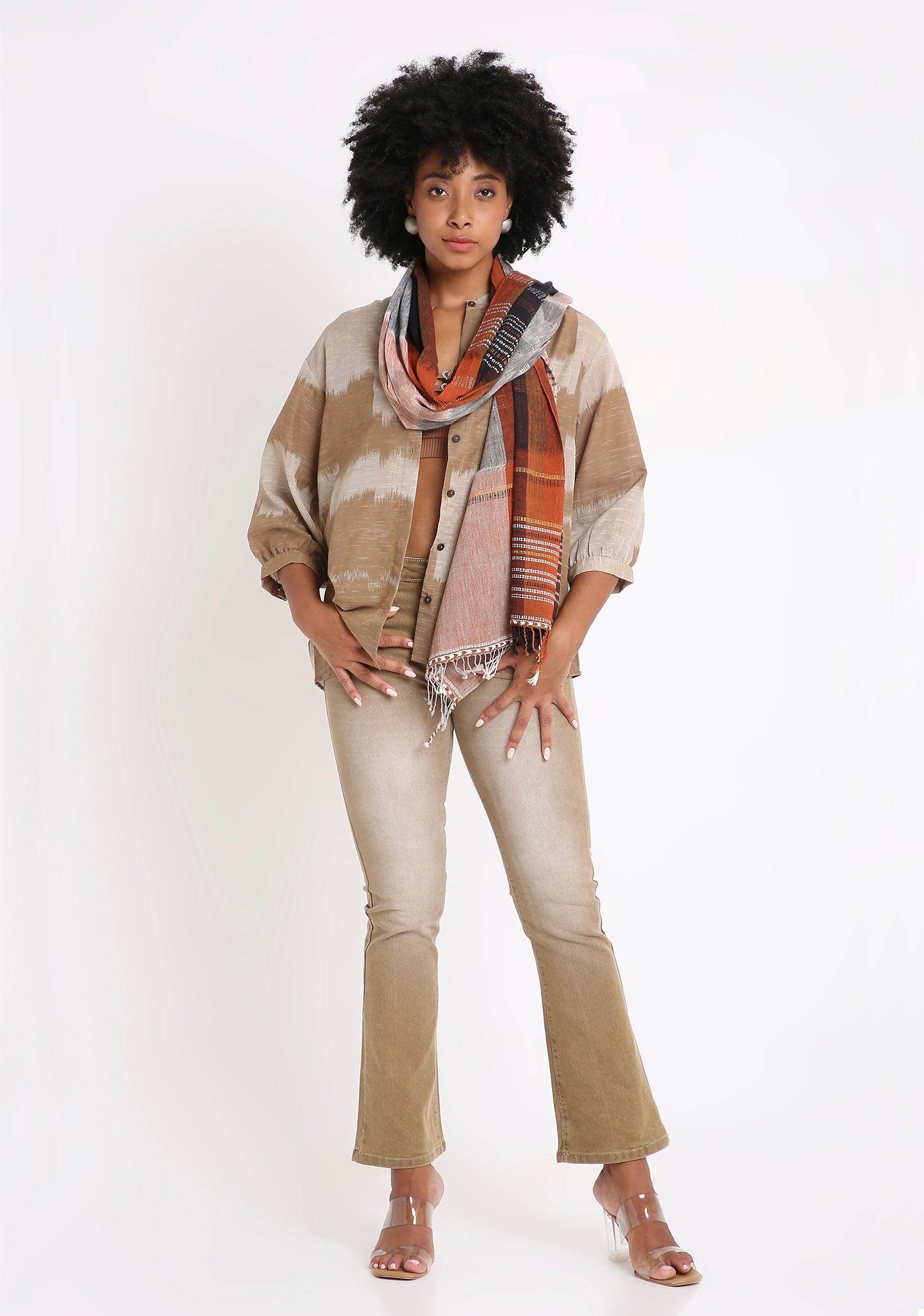 Handwoven Ikat Cotton KurtI.