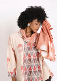 Handwoven Natural Dyed Cotton Stole