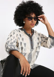 Handwoven Ikat Cotton KurtI.