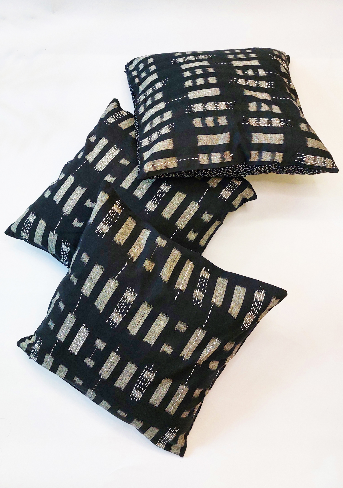 Handwoven Ikat Cushion Cover