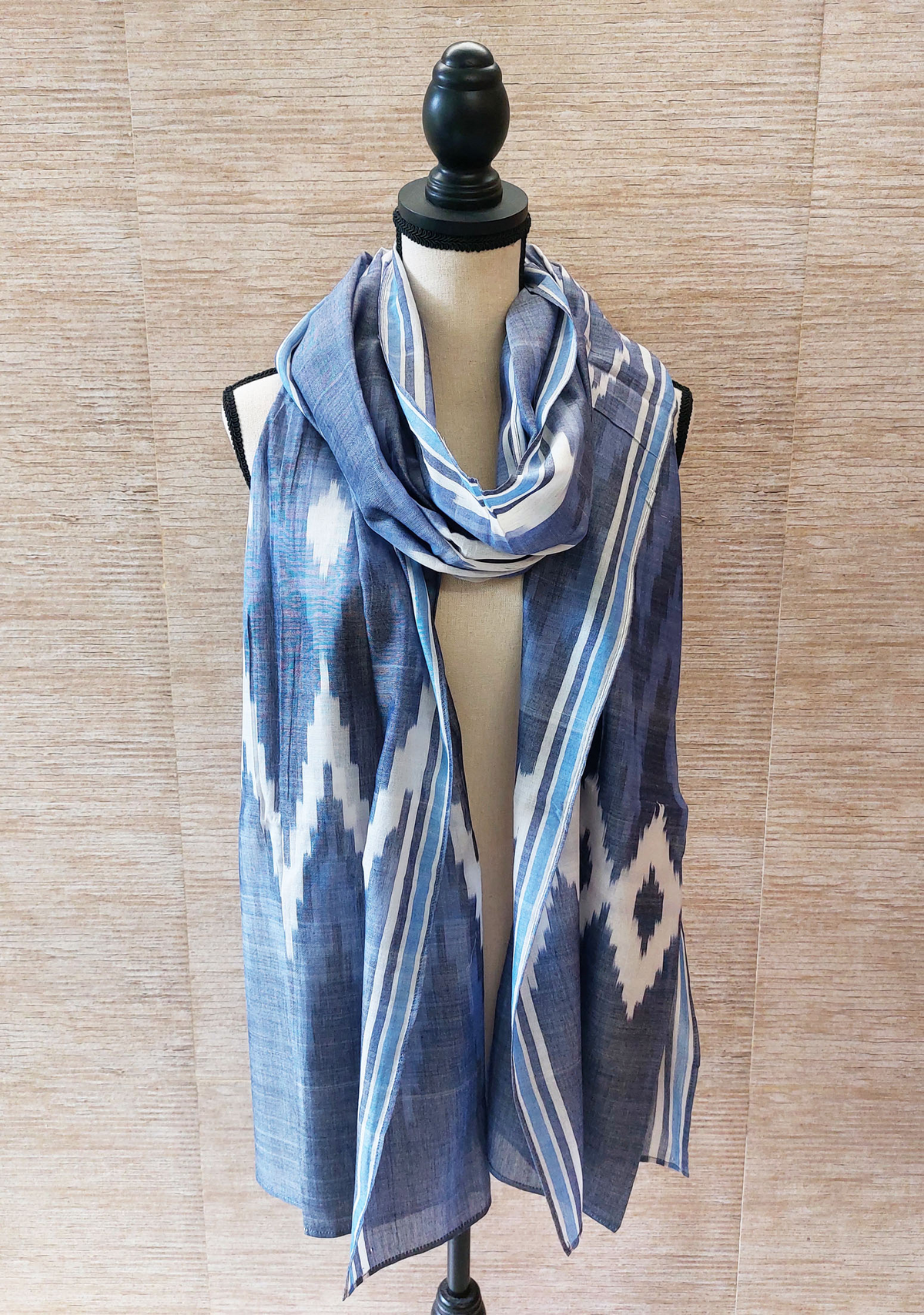 Handwoven Ikat Cotton Stoles