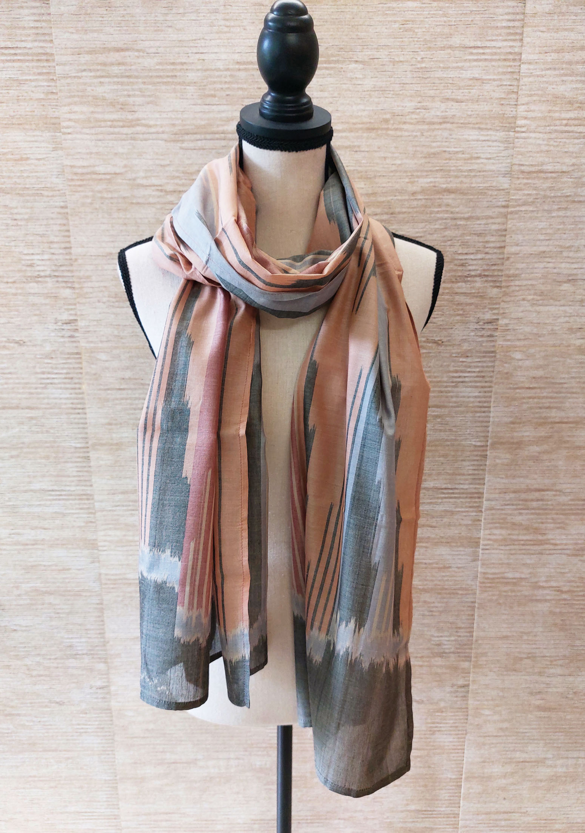 Handwoven Ikat Cotton Stole
