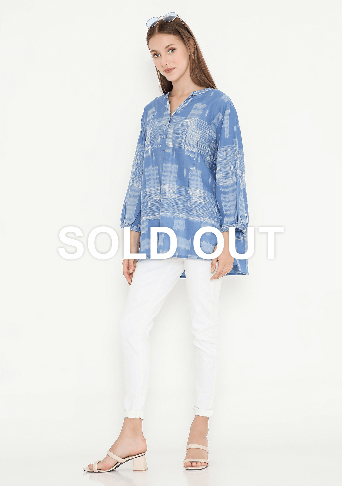 Handwoven Ikat Cotton Kurti