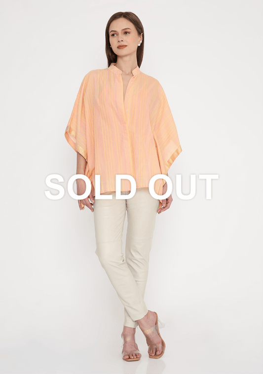 Handwoven Maheshwari Cotton  Kaftan Shirt 1550