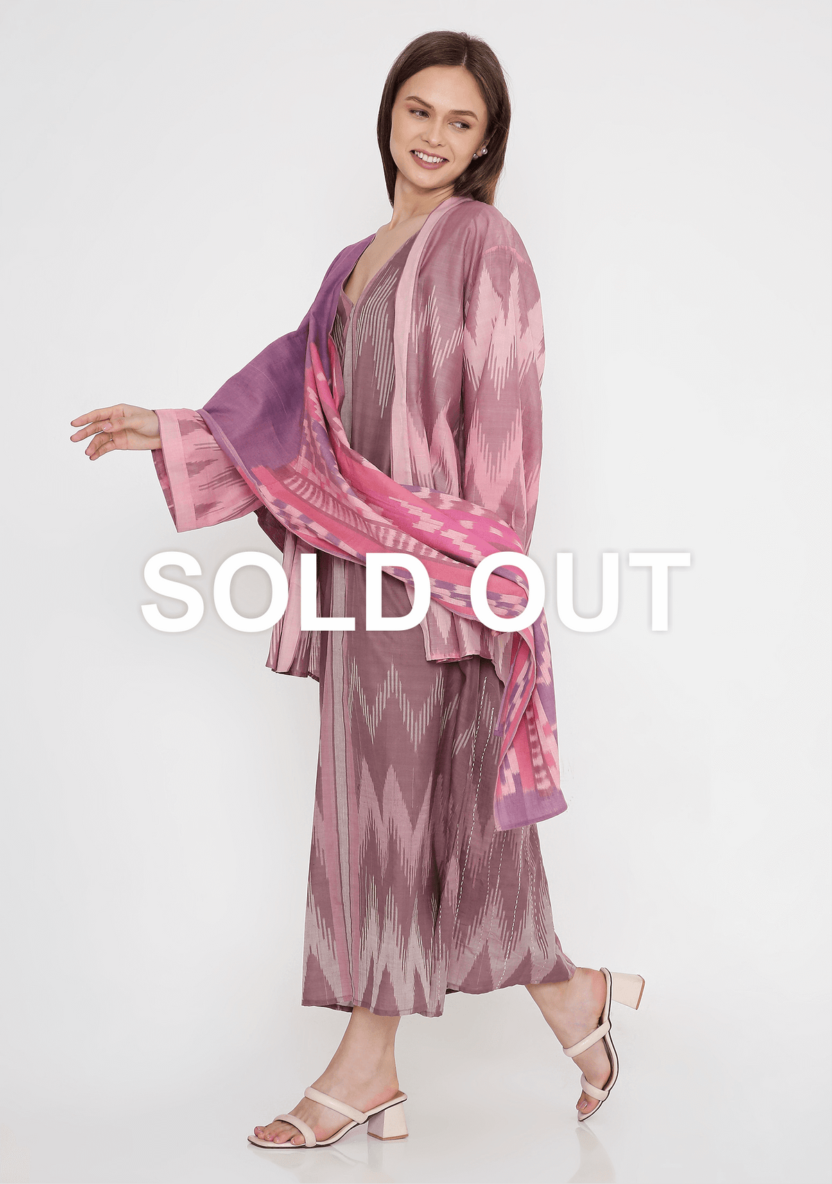 Handwoven Ikat Cotton Kimono Jacket