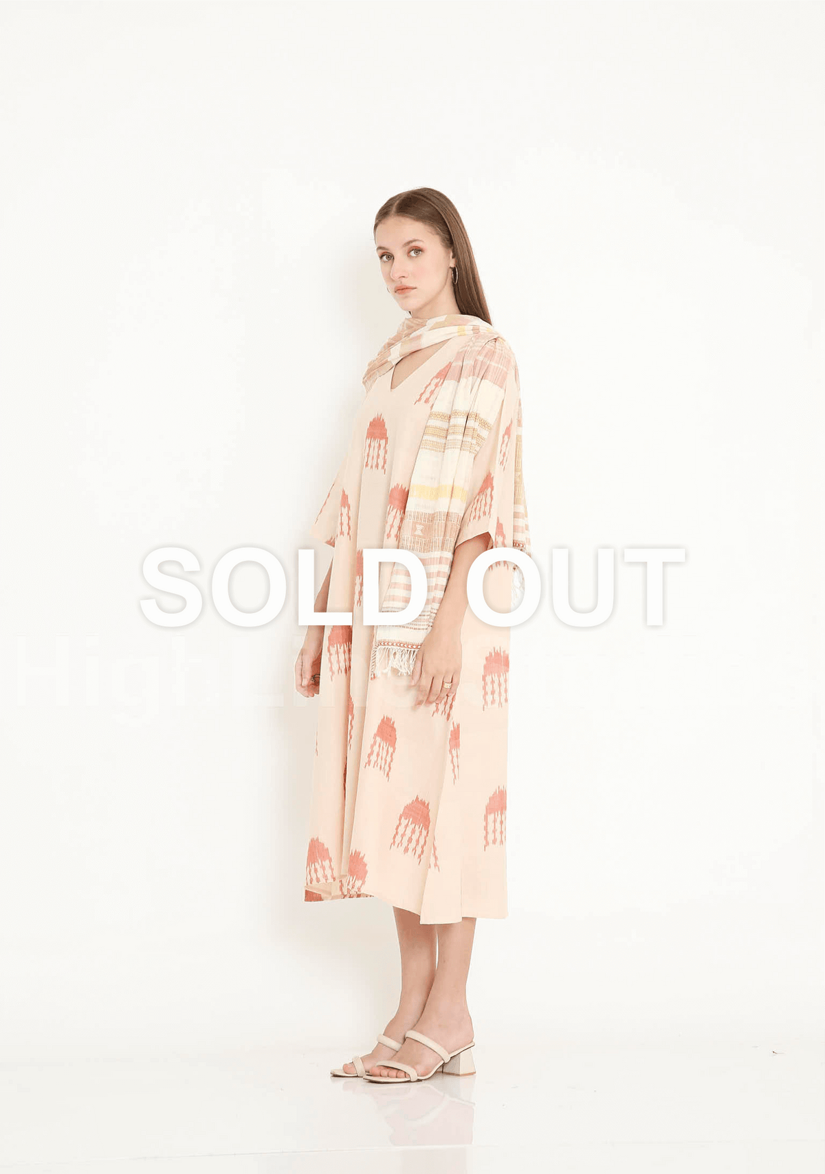 Handwoven Ikat Cotton Dress