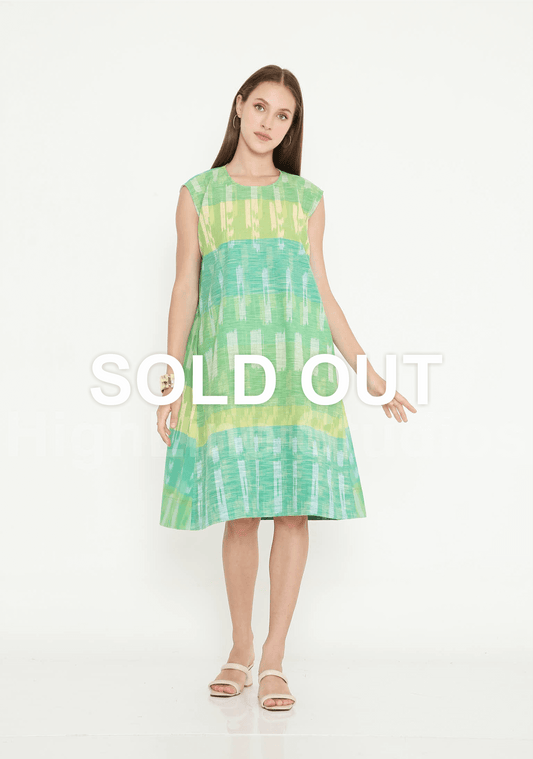 Handwoven Ikat Cotton Dress 1550
