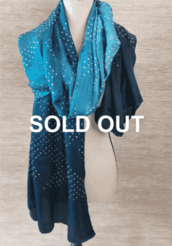Gajji Silk Hand Tie Dyed Bandhani Stoles