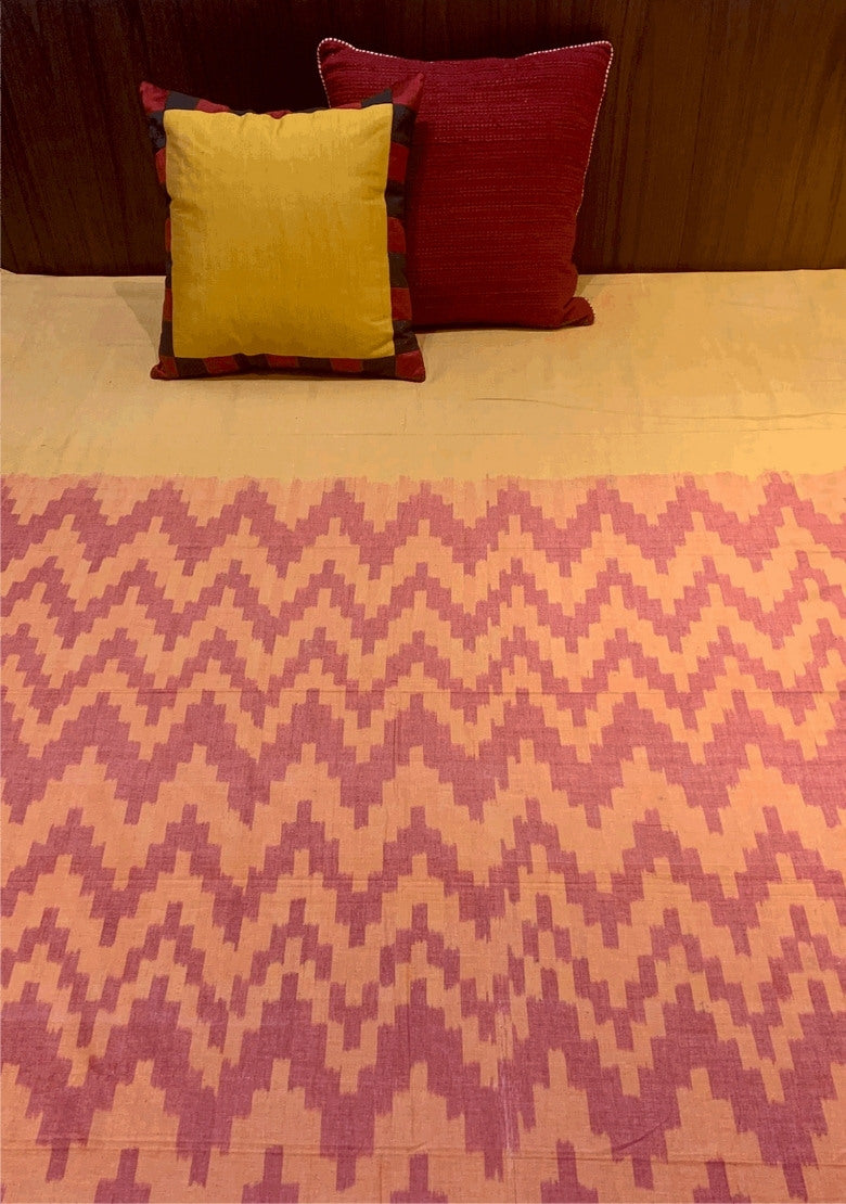 Handwoven Ikat Bed Cover
