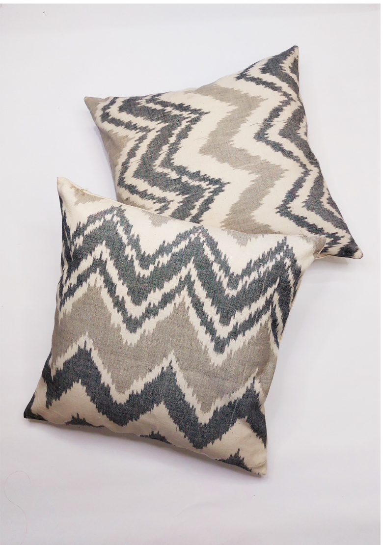Handwoven Ikat Cushion Cover