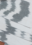 Grey White Ikat Mat Handwoven - MT-11